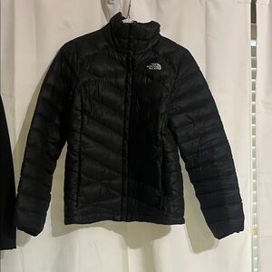 The North Face Quilted Black Jacket XS/TP EUC